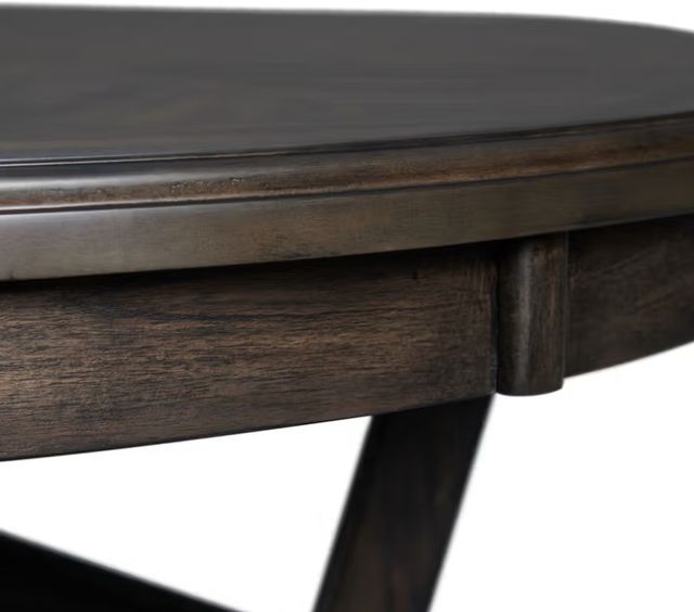 Elements International Amherst 5-Piece Black/Walnut Dining Set-3