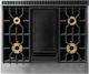 Viking® 7 Series 36" Antique Bronze Pro Style Dual Fuel Range with Griddle-3