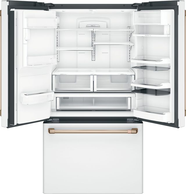 Café™ 36" 27.8 Cu. Ft. Matte White French Door Refrigerator-1