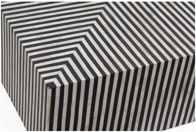 Moe's Home Collection Terning Black/White Square Coffee Table-3