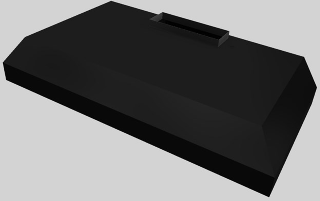 Vent-A-Hood® K Series 36" Black Wall Mounted Liner Insert-3