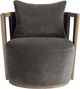 TOV Furniture Paolo Storm Gray Swivel Accent Chair-3