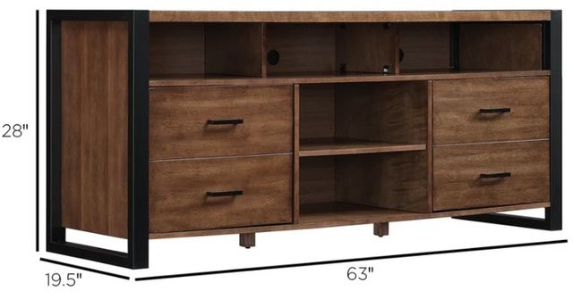 Bell'O® Old World Birch 70" TV Stand-2
