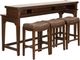 Liberty Furniture Aspen Skies 4 Piece Russet Brown Console Set-0