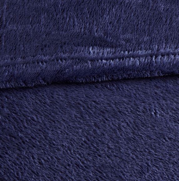 Olliix by Intelligent Design Microlight Plush Navy Twin/Twin XL Oversized Blanket-1