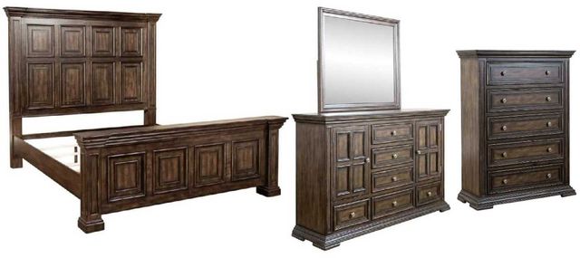 Liberty Furniture Big Valley 4-Piece Brownstone California King Bedroom Set-0