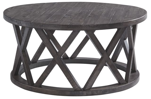 Signature Design by Ashley® Sharzane 3-Piece Grayish Brown Living Room Table Set-1