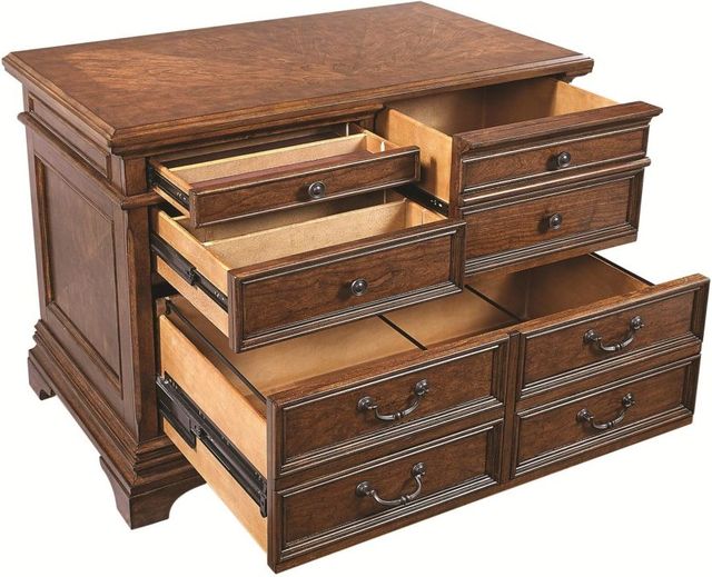 aspenhome® Hawthorne Brown Cherry Combo File Cabinet-2