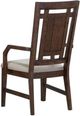 Winners Only® Kentwood Brown/Gray Upholstered Dining Arm Chair-2