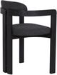 Armen Living Jazmin 2-Piece Charcoal/Vintage Black Dining Arm Chair Set-3