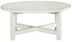 Liberty Furniture Backroads Parchment Brown Round Cocktail Table with Weathered White Base-2