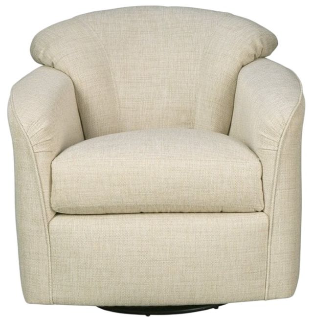 Craftmaster® Customizable CM Modern Attached Back Swivel Glider Chair-1