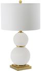 A & B Home Gold/White Globe Table Lamp-0