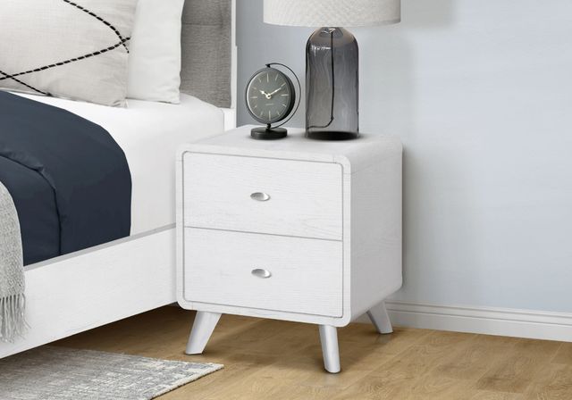 Monarch Specialties Inc. White Oak Nightstand-1