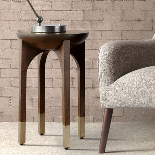 Olliix by Madison Park Dark Coffee Paris Accent Table-3