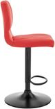 Armen Living Bardot Red Adjustable Height Stool Swivel Stool-4