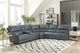 Parker House® Whitman 6-Piece Verona Azure Power Reclining Modular Sectional-3