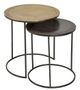 Sagebrook Home Set of 2 Multi Aluminum Nesting Tables-0