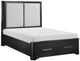 Homelegance® Gilbert Charcoal/Light Gray King Storage Platform Bed-0