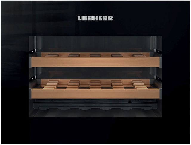 Liebherr 22" 1.6 Cu. Ft. Black Built-In Wine Cooler-0