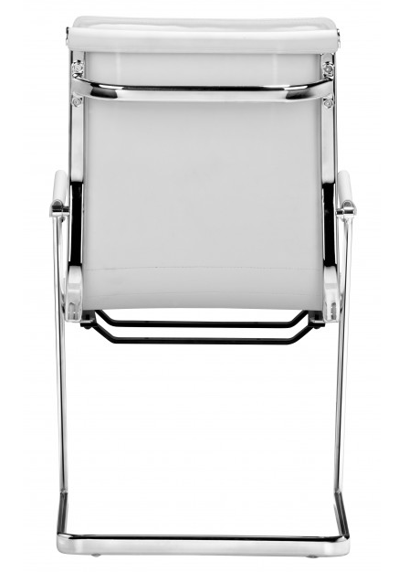 Zuo® Modern Lider Plus White Conference Chair-2