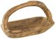A & B Home Brown Teak Rectangular Tray with Handle-0