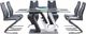 Global Furniture USA D4127N 7-Piece Silver Dining Set-0