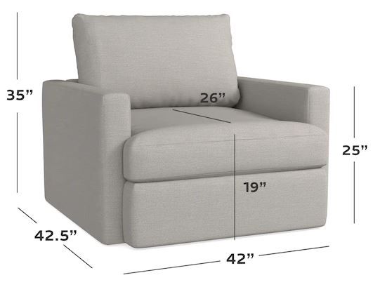 Bassett® Furniture Allure Smoke Chair-1