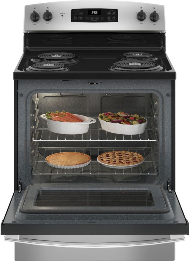 GE® ENERGY STAR® 30" Stainless Steel Freestanding Electric Range-4