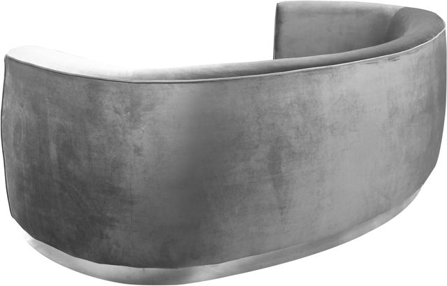 Meridian Furniture Julian Grey/Chrome Velvet Sofa-1
