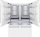 ZLINE 60" 32.2 Cu. Ft. White Matte Built-In French Door Refrigerator-1