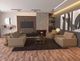 International Furniture Direct Georgia Brown Sofa-2