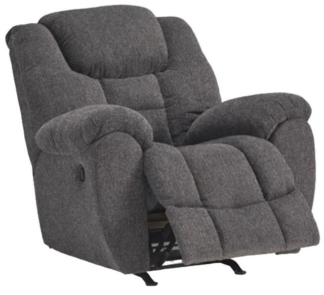 Signature Design by Ashley® Foreside Charcoal Manual Rocker Recliner-1