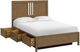 Whittier Wood® Furniture Bailey Nutmeg Queen Storage Panel Bed-2