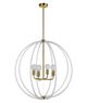 Renwil® Basil Brass/White Chandelier Lighting-0