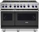 Viking® 7 Series 48" Cast Black Pro Style Natural Gas Range-0