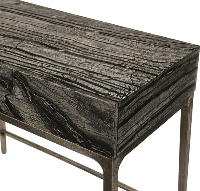Bernhardt Linea Black Forest/Textured Graphite Nightstand-2