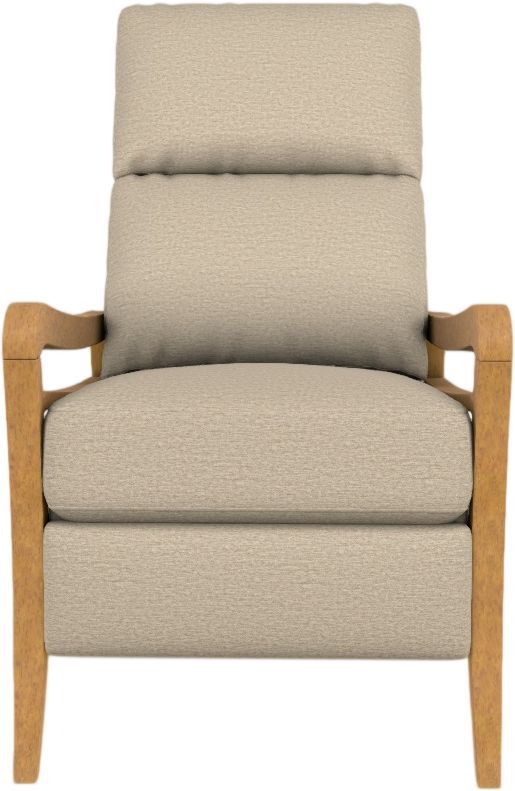 Best® Home Furnishings Customizable Ryberson Power High Leg Recliner with Honey Birch Legs-1