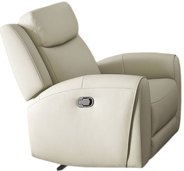 Furniture of America® Jacobus Beige Manual Recliner-1