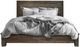 International Furniture Direct Loft Brown/Gray California King Platform Bed Footboard with Rails-2