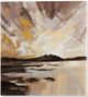 Giftcraft Beige/Brown/Dark Yellow/Gray Mountain Scape Oil Print-0