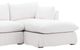 Dovetail Furniture Otis 2-Piece Easton White Right-Arm Facing Sofa Sectional and Chaise-1
