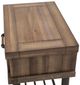 Michael Amini® Crossings Reclaimed Barn Side Table with Gunmetal Black Base-4