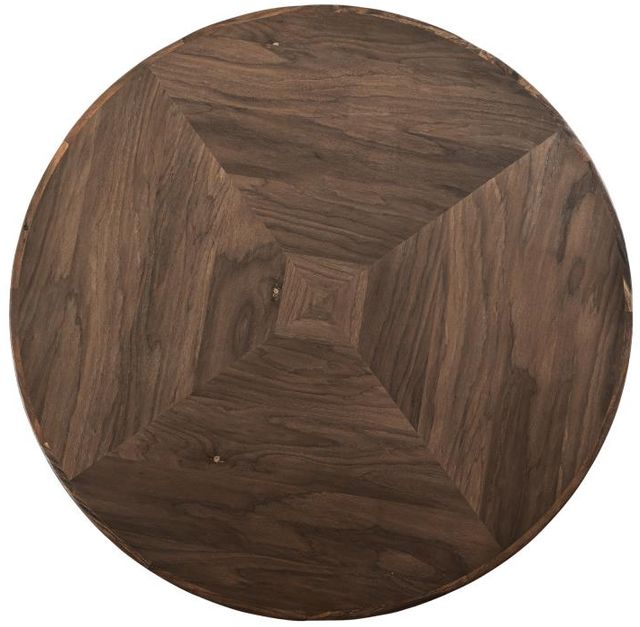 International Furniture Direct Balam Brown Round Dining Table-3