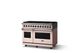 Viking® 5 Series 48" Blush Pro Style Dual Fuel (NG) Range with Polished Chrome Trim-2