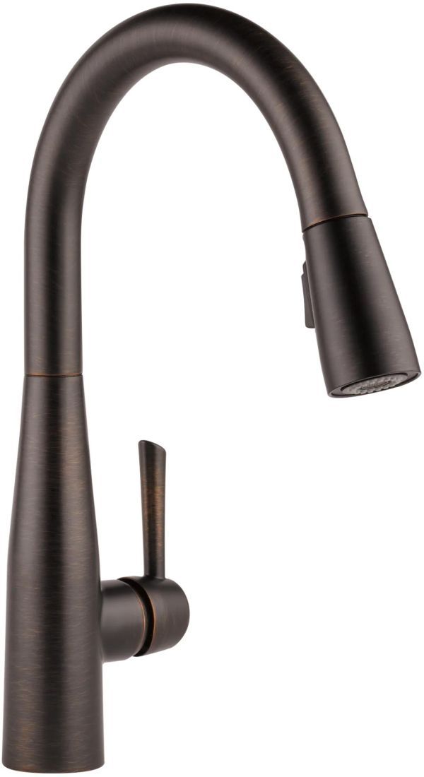 Delta Essa® Venetian Single Handle Bronze Pull-Down Kitchen Faucet-0