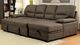 Furniture of America® Alcester 2-Piece Brown Right-Arm Facing Pullout Sleeper Sectional and Chaise-1