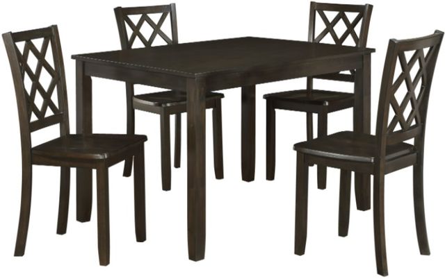 New Classic® Home Furnishings Trellis 5-Piece Brown Dining Set -0