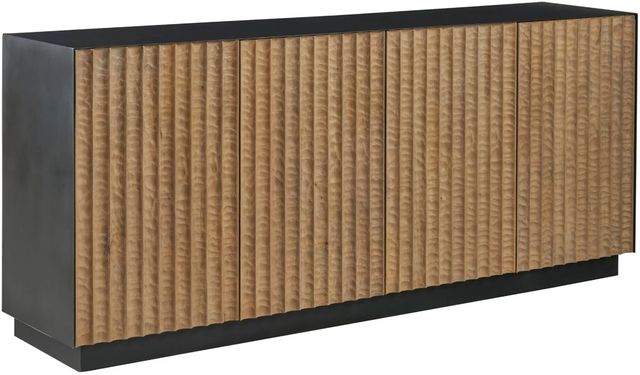 Universal Explore Home™ New Modern Noir Black/Brown Credenza-0
