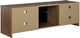 Ameriwood Home Noble Walnut 65" Electric Fireplace Media Console-4